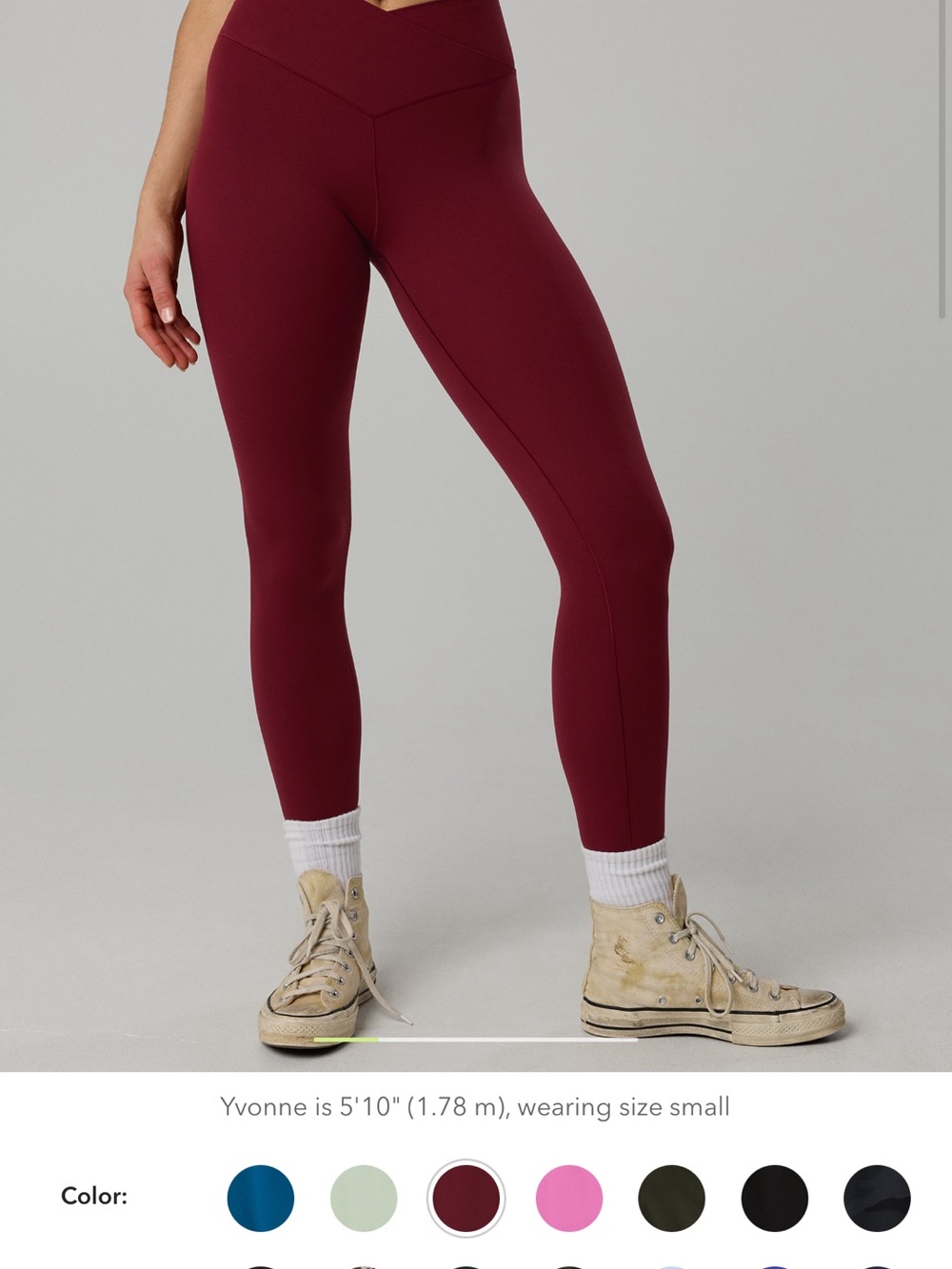 aerie offline real me high waisted crossover leggings xxs